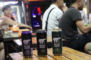 BEAR BEER IN HA NOI OLD QUARTER